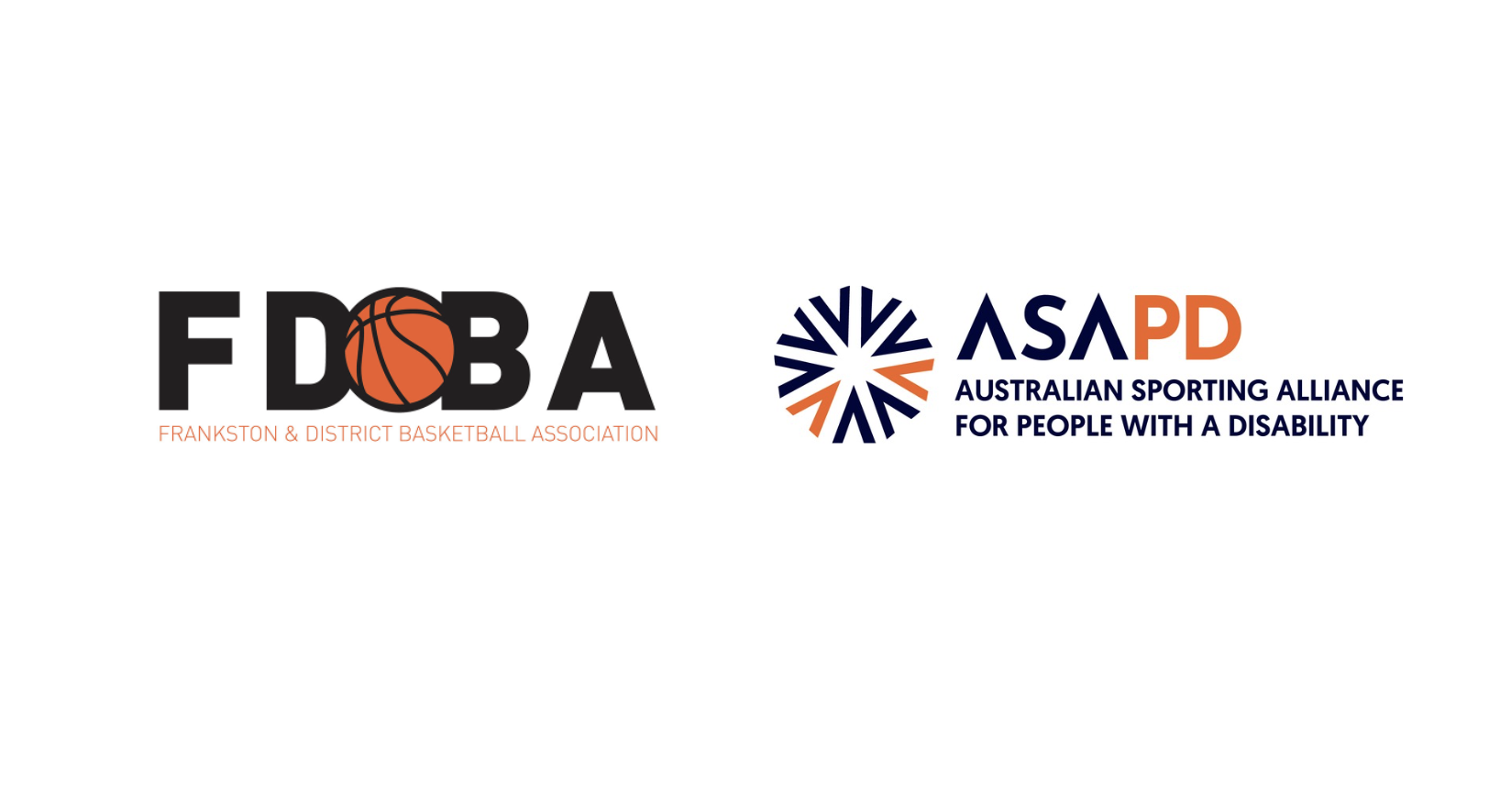 ASAPD logo and Frankston and District Basketball Association Logo
