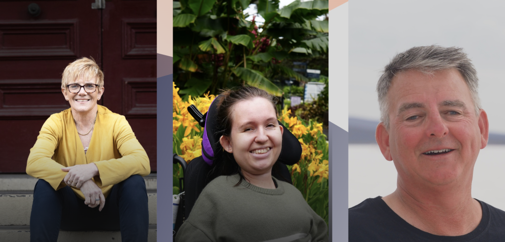 Image shows ASAPD Forum Panel members smiling. Included in the image is Carol Cooke OAM PLY, Jamieson Leeson PLY and Ben Felten.